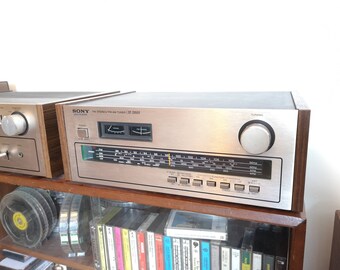 Vintage Sony TA-1630 Silver Fronted Stereo Amplifier Hi-fi With