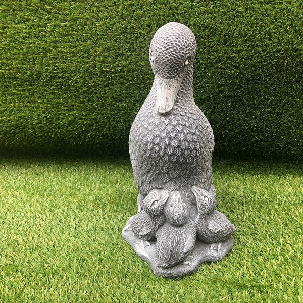 Dipped Latex Mould to make Duck and 5 Chicks ornament suitable for Concrete or Plaster of Paris