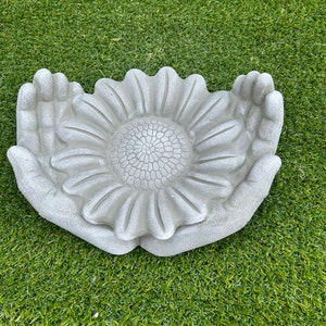 Dipped Latex Mould to make Sun Flower Bird Feeder  Garden Ornament suitable for Concrete or Plaster of Paris