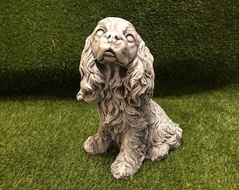 Dipped Latex Mould to make King Charles spaniel ornament suitable for Concrete or Plaster of Paris