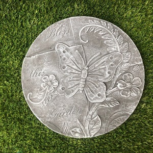 Dipped Latex Mould to make bless this garden wall plaque  ornament suitable for Concrete or Plaster of Paris