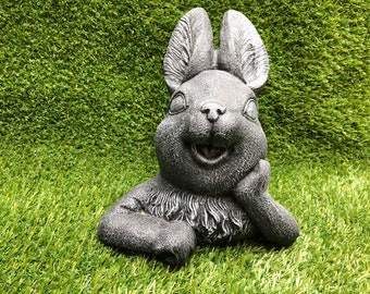 Dipped Latex Mould to make Rabbit Head garden ornament suitable for Concrete or Plaster of Paris