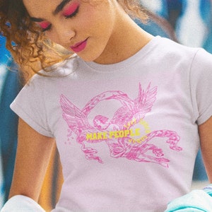 Make People Feel Loved Angel  Short Sleeve Tee Angel Shirt