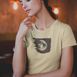 Moon Solar System Celestial Unisex Boho Astrology Short Sleeve Tee