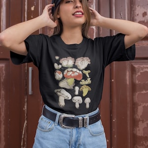Mushroom Shirt Forest Mushroom Tee Unisex Mushroom Short Sleeve Tee
