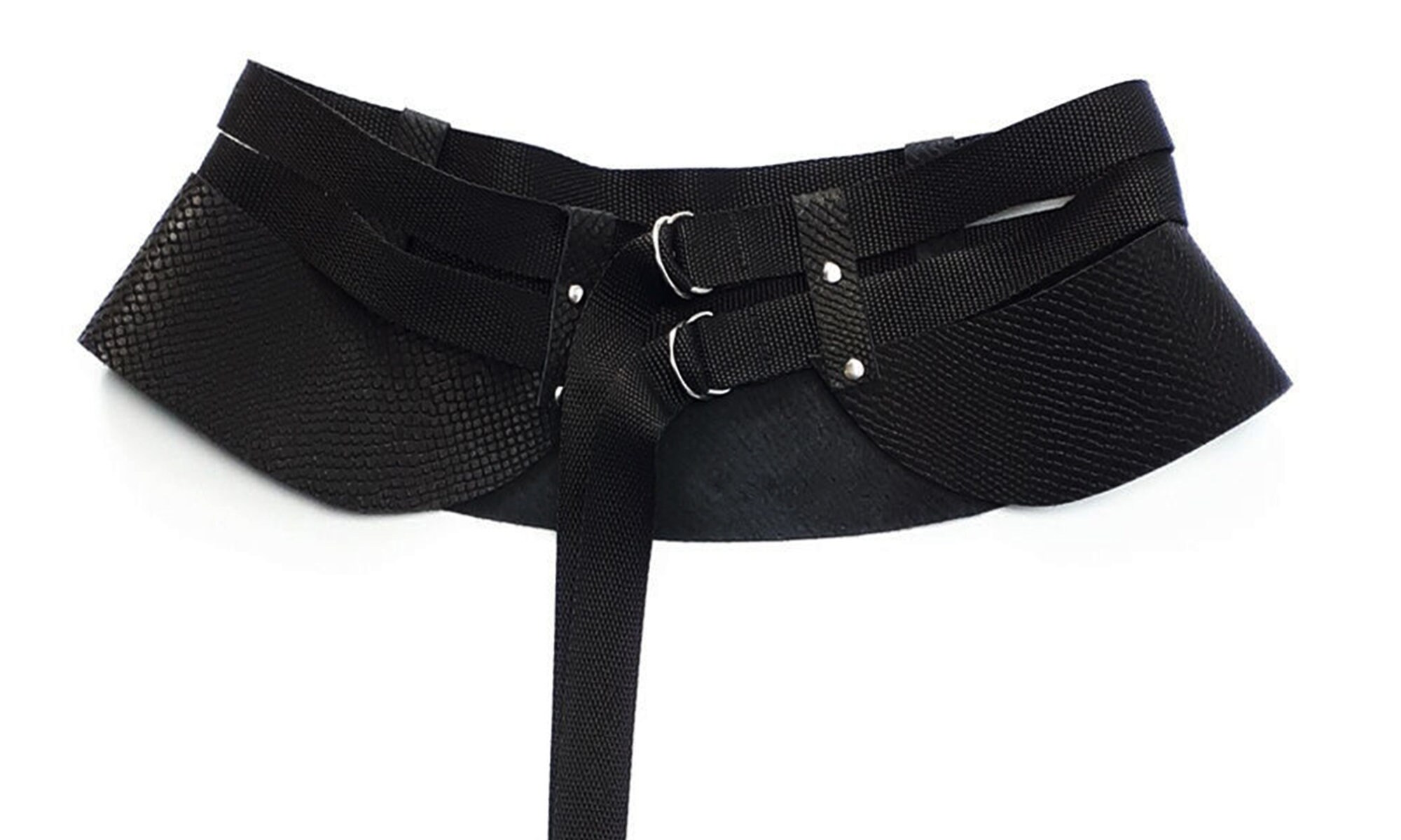 Black leather belt black leather basque leather belt for | Etsy