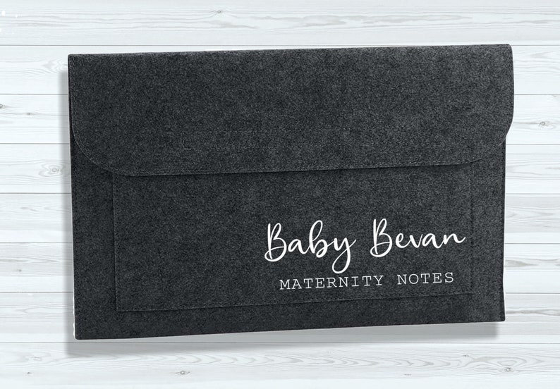 Personalised Maternity Notes Folder / Personalised Pregnancy Notes Folder / Pregnancy File / Baby Shower Gift / Baby Journey Folder / Baby Babies Char Mat