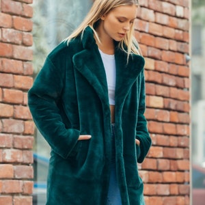 emerald fur jacket