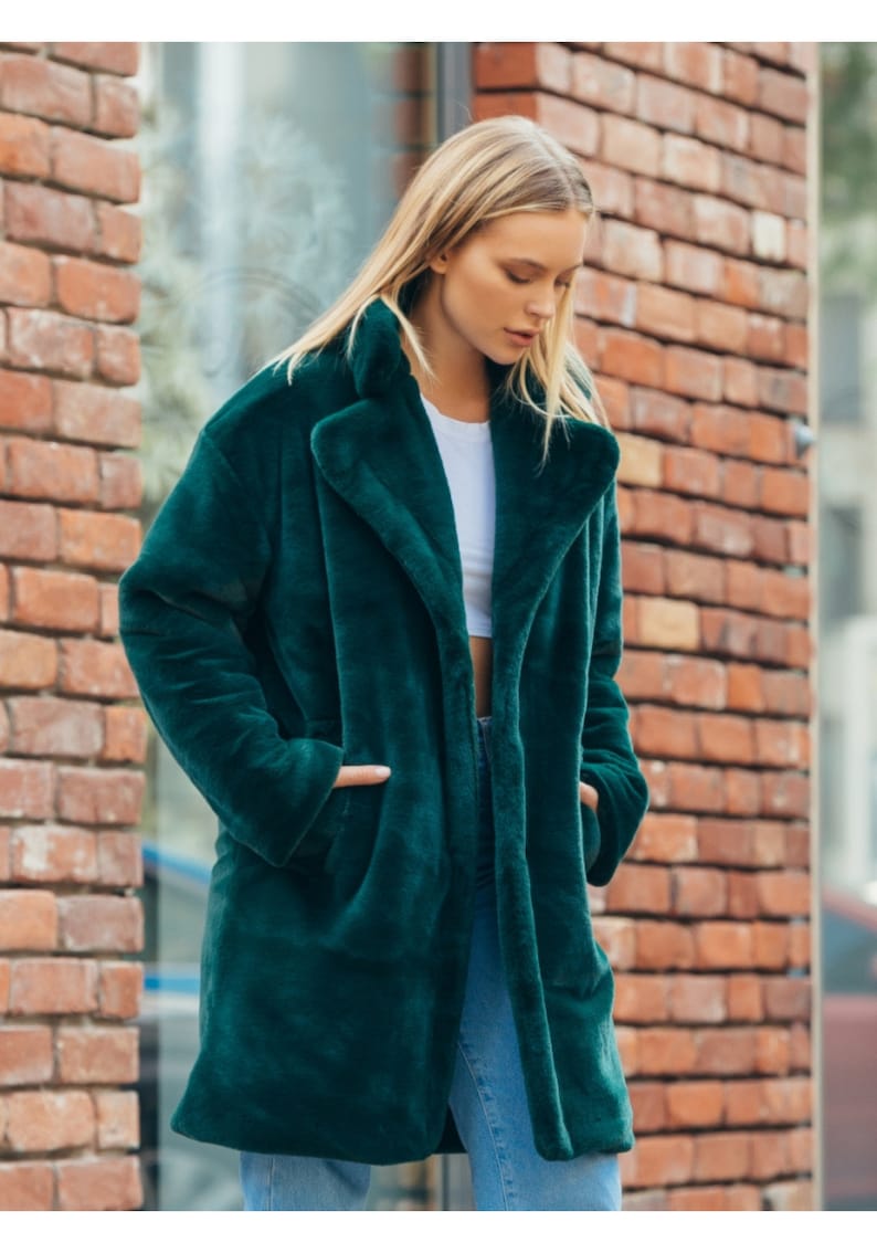 emerald fur coat