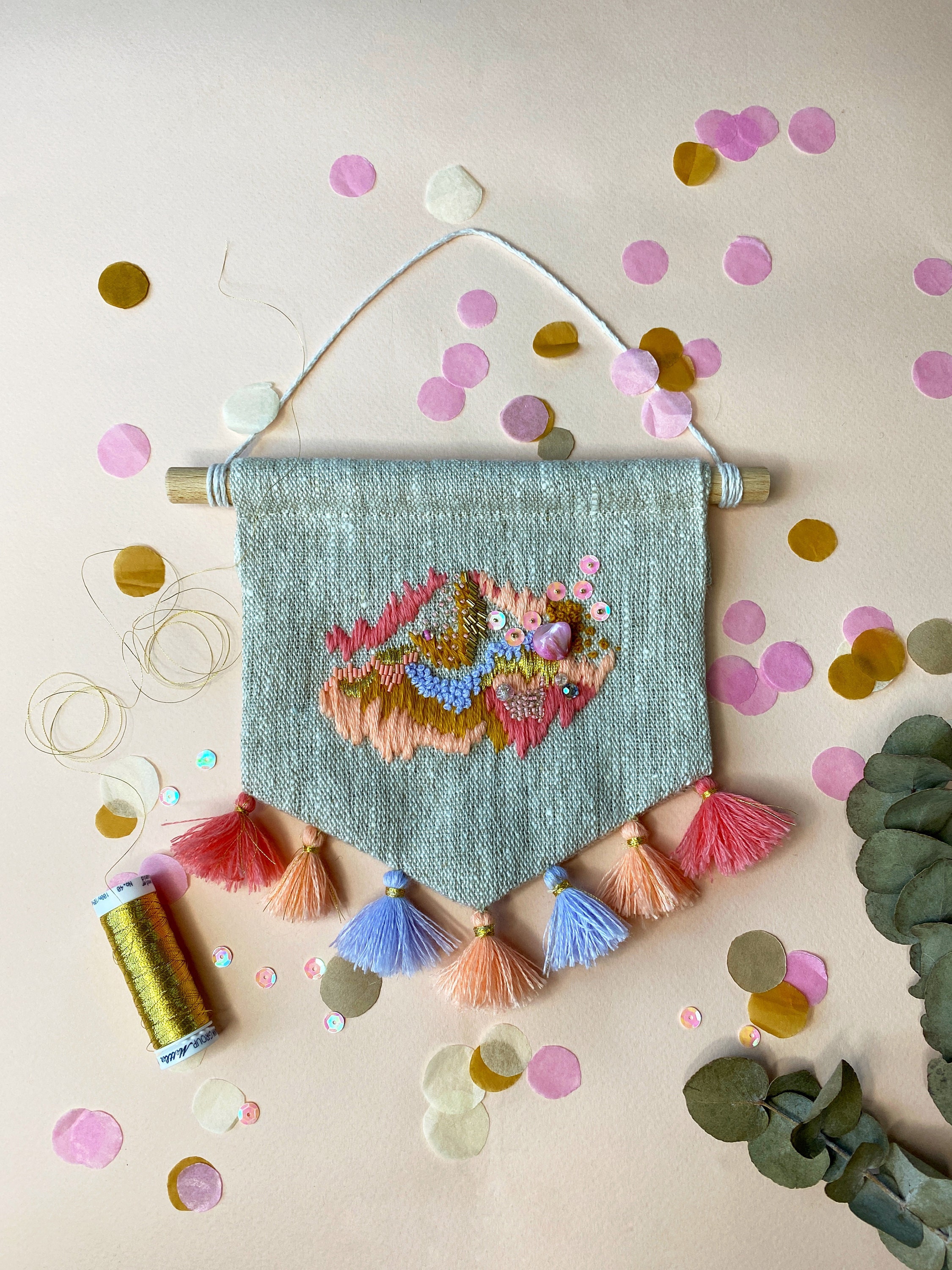 Embroidery Art Wall Hanging Embroidery Art Wall Hanging