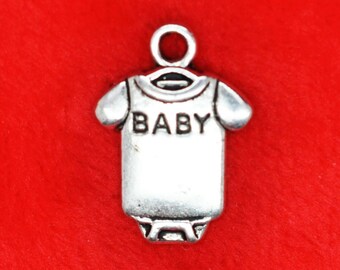 8 x Tibetan Silver Baby Bodies Suit Clothes Finding Beading Jewellery Making