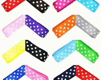 5 Meters Ideal For Dummy Clips Grosgrain Ribbon 10mm 3//8/" Various Colours