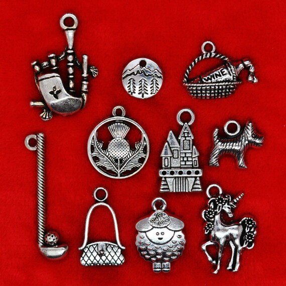 10 x Tibetan Silver Flower In Pot With Nature Sign Garden Theme Charms Pendants