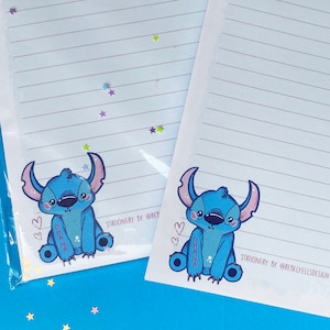 Kawaii Alien A5 Carta da lettere - Blocco da lettere stampato A5 - Blocco note kawaii - Carta da lettere - 50 fogli