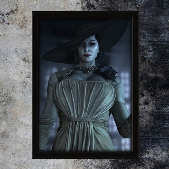 ALCINA DIMITRESCU | A4 | 13x18cm | Digital Art Print | Drawing | Resident  Evil 8 Village | Lady D | Alcina Dimitrescu | Fanart | Artwork | - Etsy