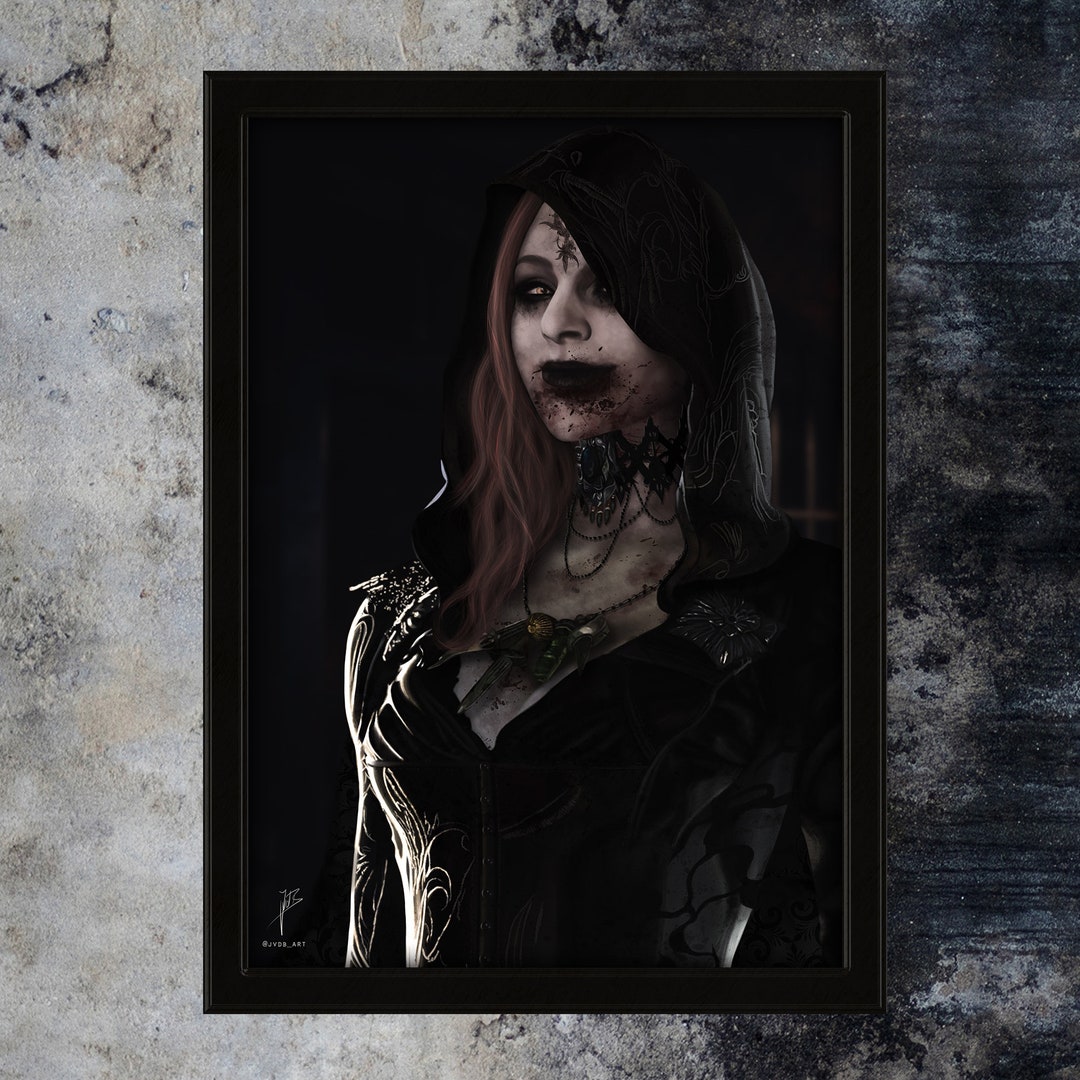 DANIELA DIMITRESCU, A3, Dibujo, Impresión de arte digital, Resident Evil  Village, Lady D, Alcina Dimitrescu, Fanart, Obra de arte, PS4,