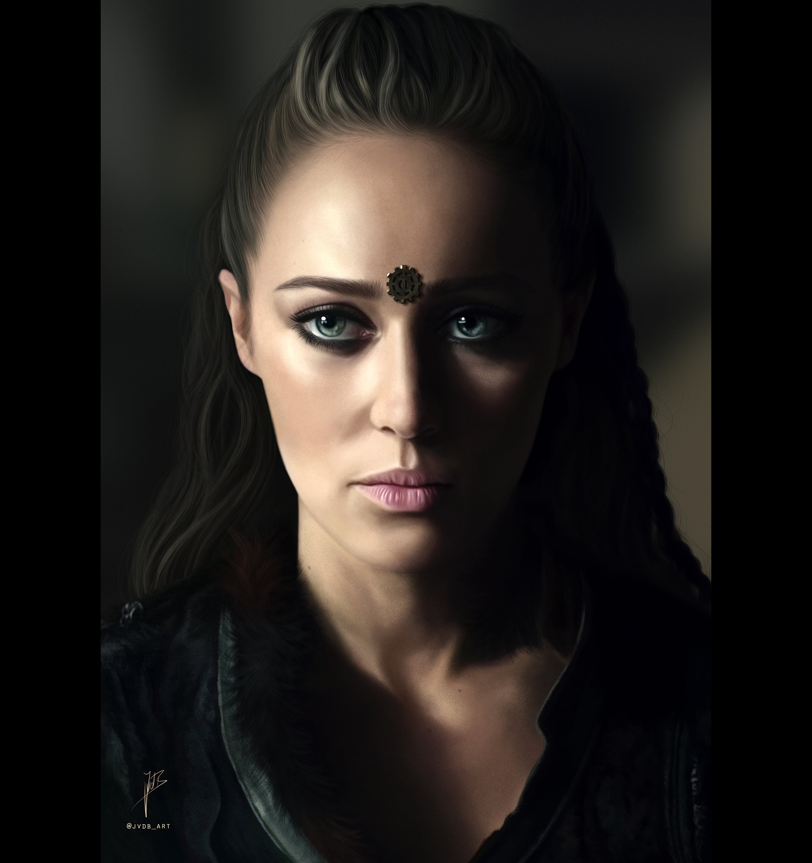 LEXA DRAWING A3 Alycia Debnam-carey Digital Art Print Fanart
