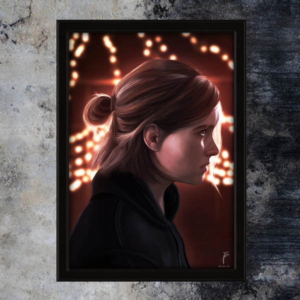 ELLIE WILLIAMS | A4 | 13x18cm | Dessin | Le dernier d'entre nous, partie II | Impression d’art numérique | Fanarts | Oeuvre | Tlou2 | PS4 | Idée cadeau