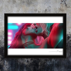 LOIRA ATÔMICA | A3 | Desenho | Charlize Theron | Sofia Bouella | Impressão de arte digital | Fanart | Arte | Idéia de presente | Aniversário