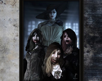 Printed Silk Poster - Bela Dimitrescu - Daniela Dimitrescu - Cassandra ...