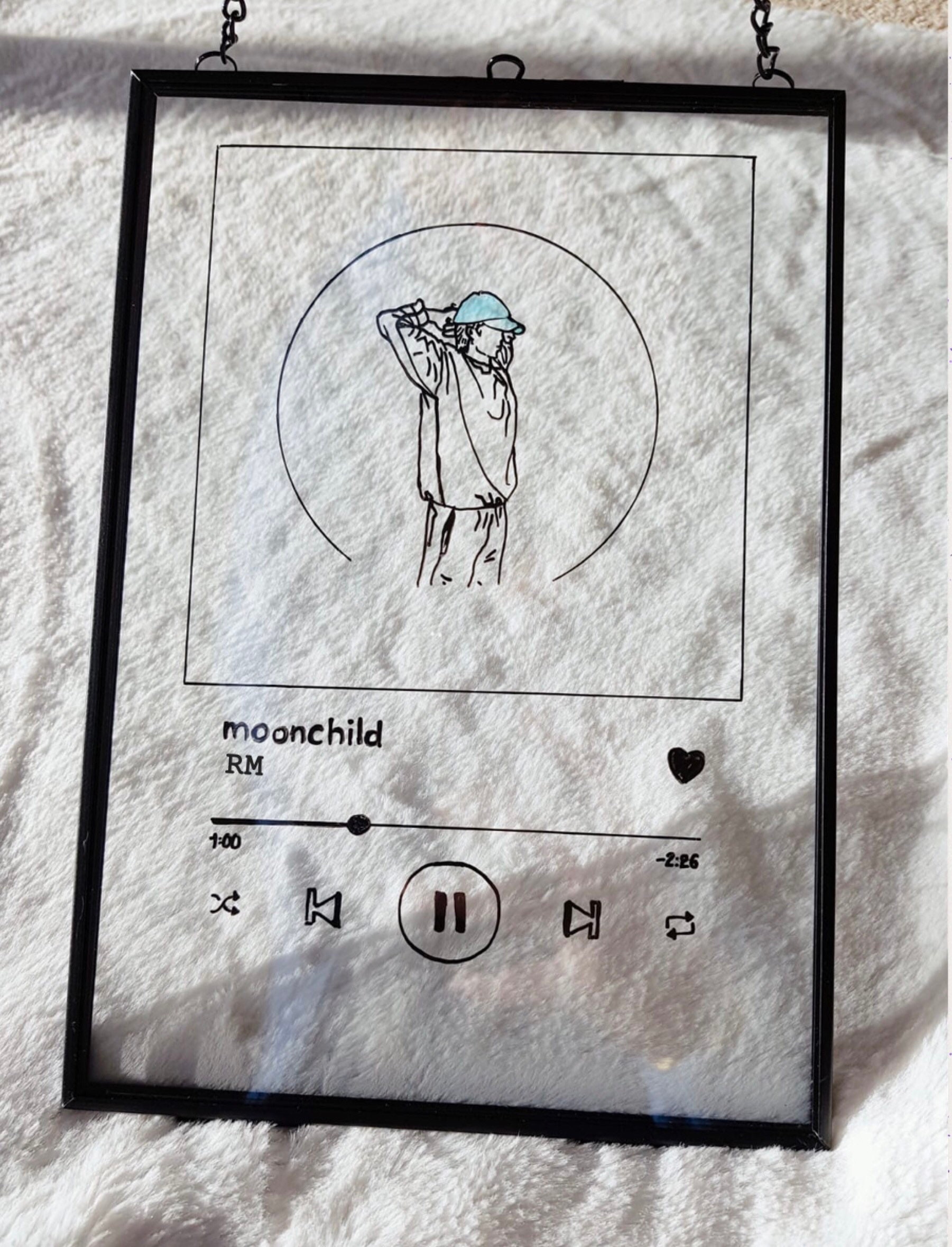 BTS Spotify glass painting Agust D daechwita blog.designfiles.co