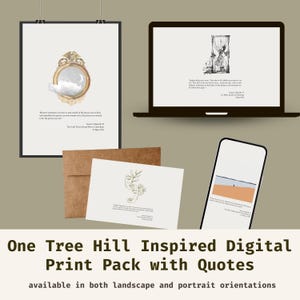 One Tree Hill Quotes Printable Bundle | 19 Season Two Quotes | TV Show Wall Art, Instant Download, Landscape & Portrait