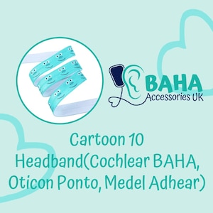 BAHA Accessories UK - Cartoon 10 Headband (Cochlear BAHA, Oticon Ponto & Medel Adhear)
