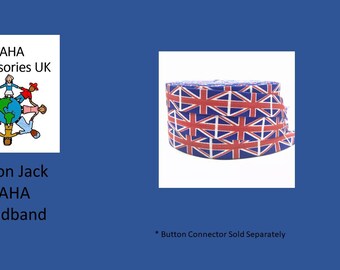 BAHA Accessories UK - Union Jack Headband (Cochlear BAHA, Oticon Ponto & Medel Adhear)