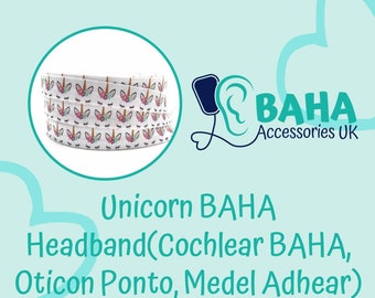 BAHA Accessories UK - Unicorn Headband (Cochlear BAHA, Oticon Ponto & Medel Adhear)