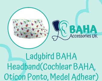 BAHA Accessories UK - Ladybird Headband (Cochlear BAHA, Oticon Ponto & Medel Adhear)