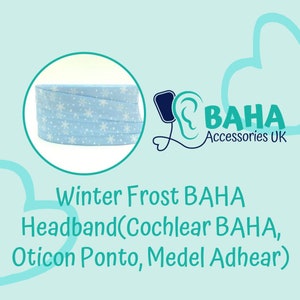BAHA Accessories UK - Winter Frost Headband (Cochlear BAHA, Oticon Ponto & Medel Adhear)