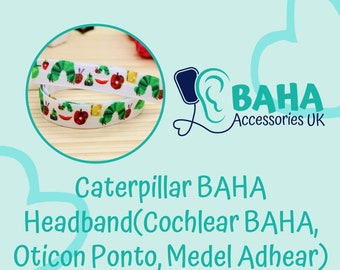 BAHA Accessories UK - Caterpillar Headband (Cochlear BAHA, Oticon Ponto & Medel Adhear)