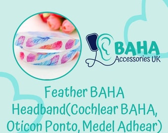 BAHA Accessories UK - Feather Headband (Cochlear BAHA, Oticon Ponto & Medel Adhear)