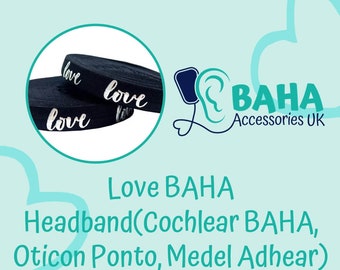 BAHA Accessories UK - Love Headband (Cochlear BAHA, Oticon Ponto & Medel Adhear)