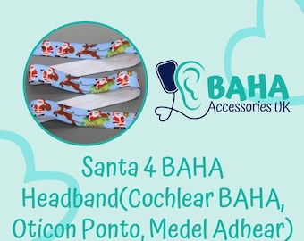 BAHA Accessories UK - Santa 4 Headband (Cochlear BAHA & Oticon Ponto)