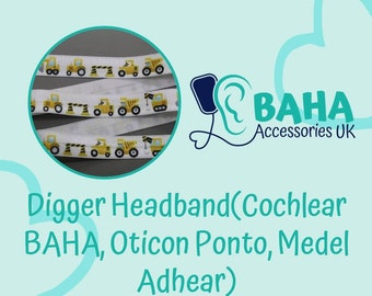 BAHA Accessories UK - Digger Headband (Cochlear BAHA, Oticon Ponto & Medel Adhear)