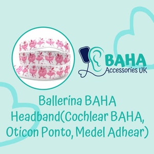 BAHA Accessories UK - Ballerina Headband (Cochlear BAHA, Oticon Ponto & Medel Adhear)