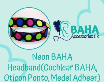 BAHA Accessories UK - Neon Headband (Cochlear BAHA & Oticon Ponto)