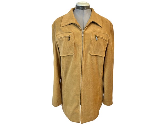 Vintage 1970s Tan Utility Jacket Casual Athleisur… - image 1