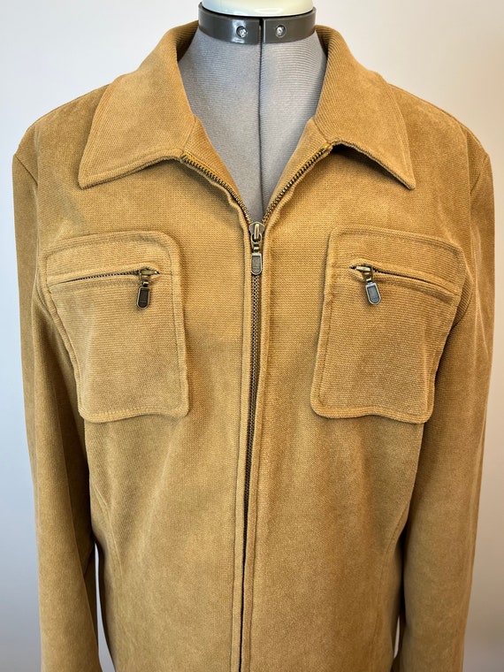 Vintage 1970s Tan Utility Jacket Casual Athleisur… - image 8