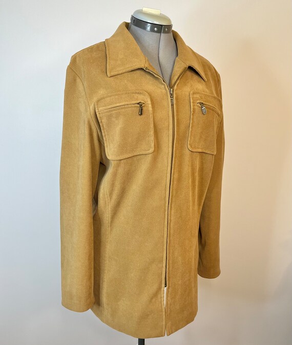 Vintage 1970s Tan Utility Jacket Casual Athleisur… - image 7