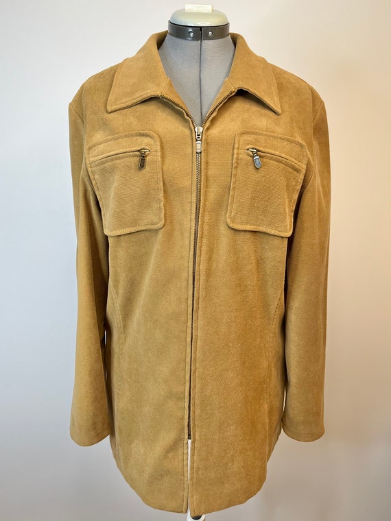 Vintage 1970s Tan Utility Jacket Casual Athleisur… - image 2