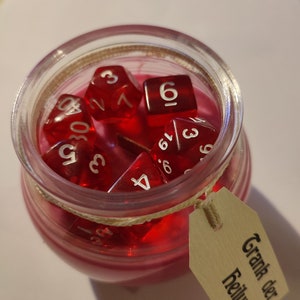 Scented Candle - Potion with Dice Set