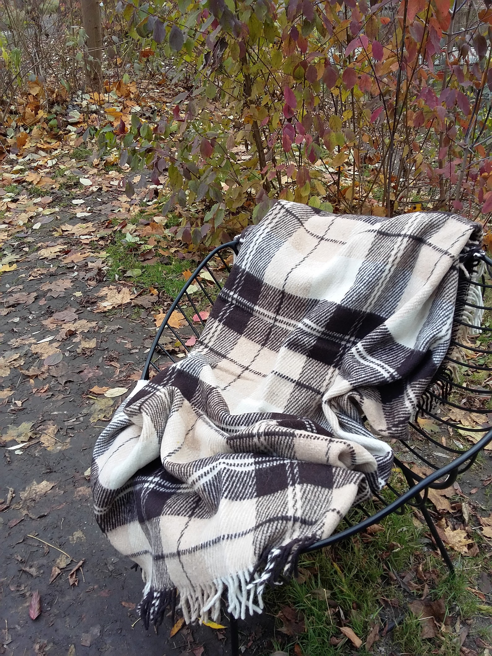 Brown Wool Throw Blanket Plaid 51 x 73/130 cm x Etsy