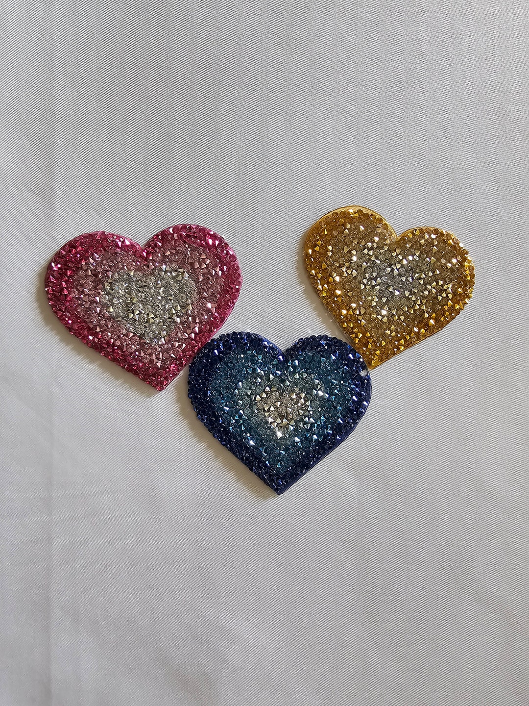 Rhinestone Heart Iron on Patch - Etsy