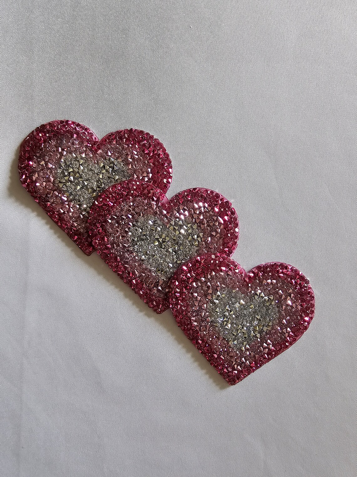 Rhinestone Heart Iron on Patch - Etsy