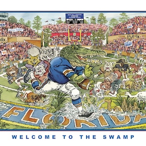 Unique Gator Football Poster