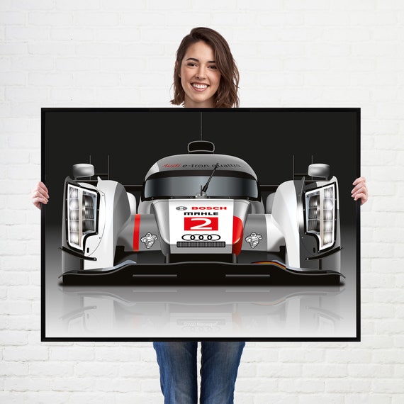 Audi R18 E-tron Quattro Poster Le Mans Racing Car Poster Wall Art Car Prints  - Etsy