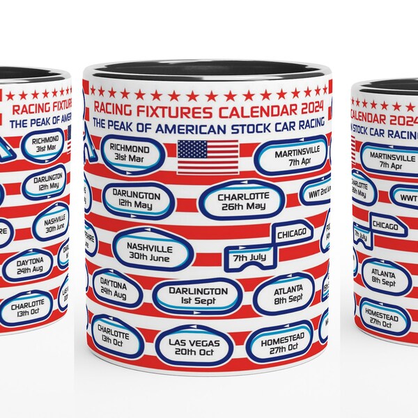 2024 Calendar Nascar Etsy