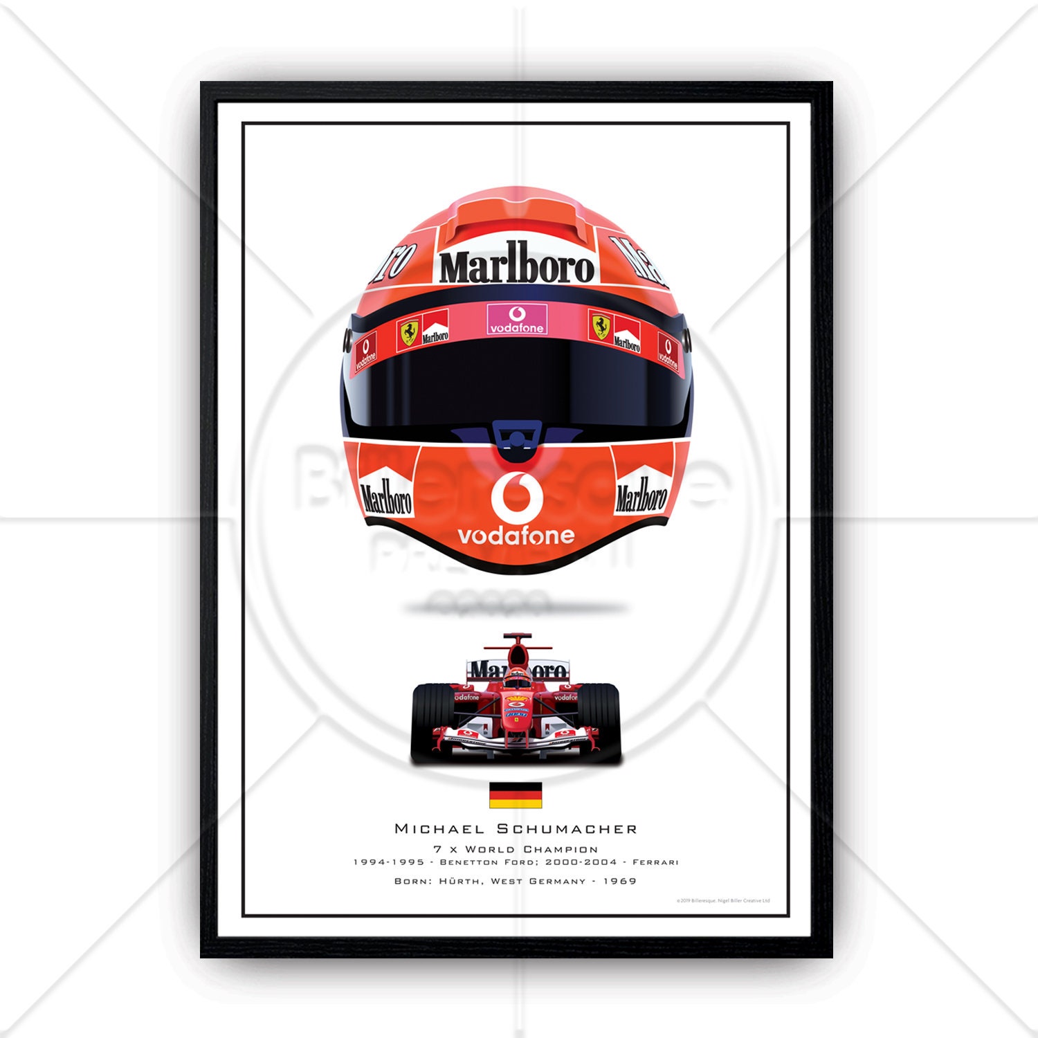 Michael Schumacher's 2004 Racing Helmet Formula 1 F1 - Etsy